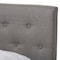 Baxton Studio Cassandra Modern Light Grey Upholstered Full Size Bed 136-7457 - alternate 6